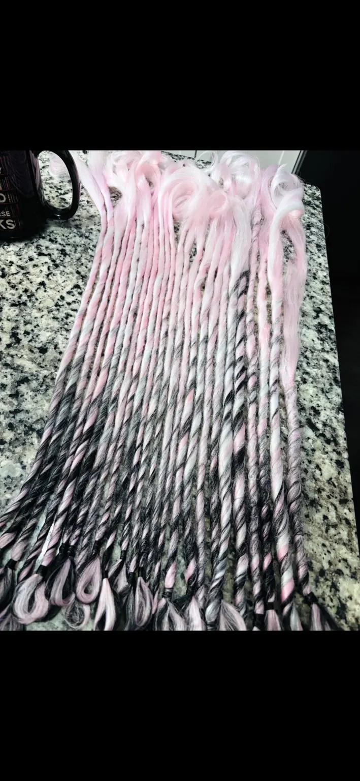 Pink gradient custom color hairstyle